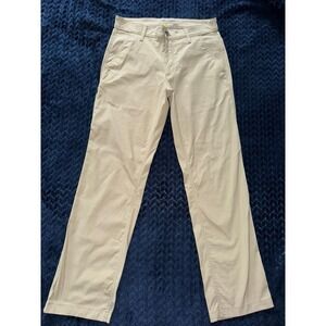 Eddie Bauer Travex Pants Mens Brown Tan Nylon Lightweight Hiking Climbing Sz‎ 33